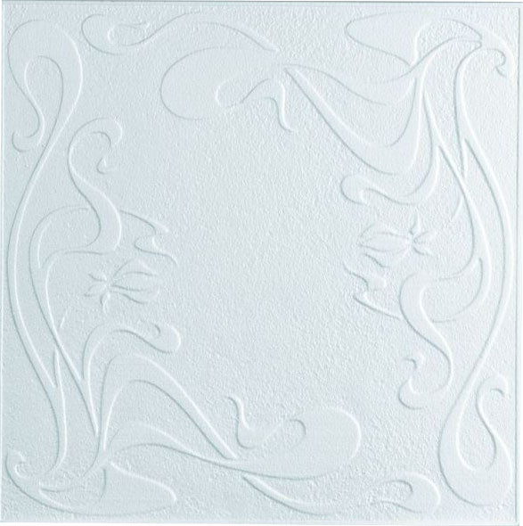 Изображение товара Потолочная плита FORMAT 803 Люкс из штампованного пенополистирола (500x500, уп.8шт, белый)