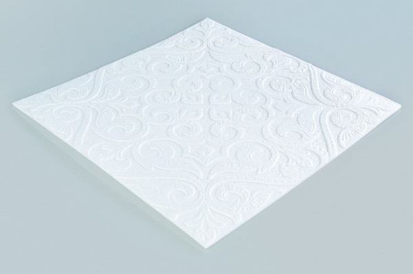 Изображение товара Потолочная плита FORMAT 809 Люкс из штампованного пенополистирола (500x500, уп.8шт, белый)