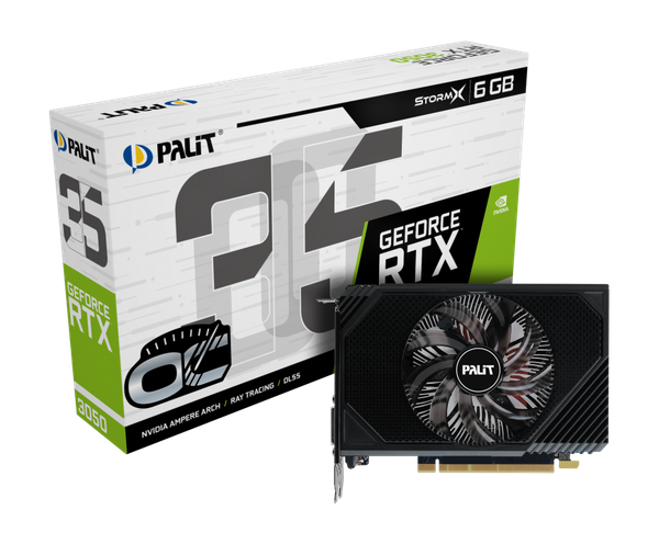 Изображение товара Видеокарта Palit RTX3050 StormX OC 6GB V1 (NE63050S18JE-1072F)