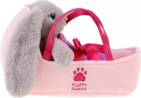 Изображение товара Мягкая игрушка Fluffy Family Зайка в переноске / 682308