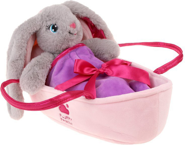 Изображение товара Мягкая игрушка Fluffy Family Зайка в переноске / 682308