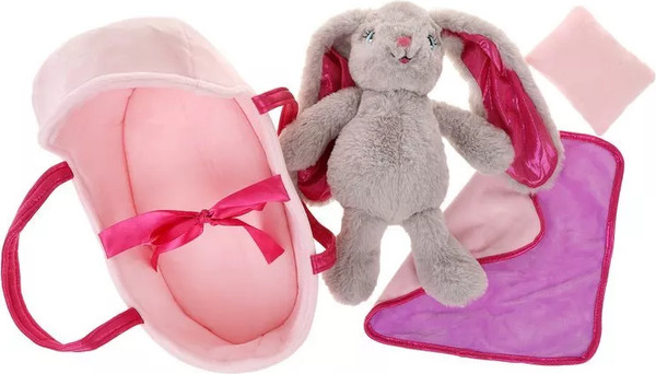 Изображение товара Мягкая игрушка Fluffy Family Зайка в переноске / 682308