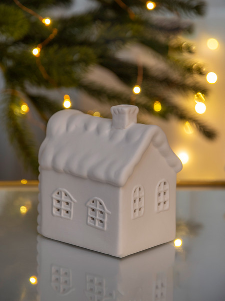 Изображение товара Ночник Лючия Фарфоровый Домик 03 / 185-03 (белый)