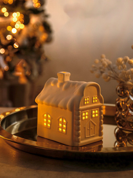 Изображение товара Ночник Лючия Фарфоровый Домик 03 / 185-03 (белый)