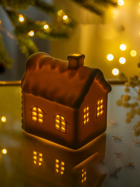 Изображение товара Ночник Лючия Фарфоровый Домик 03 / 185-03 (белый)