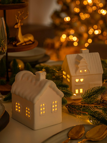 Изображение товара Ночник Лючия Фарфоровый Домик 03 / 185-03 (белый)