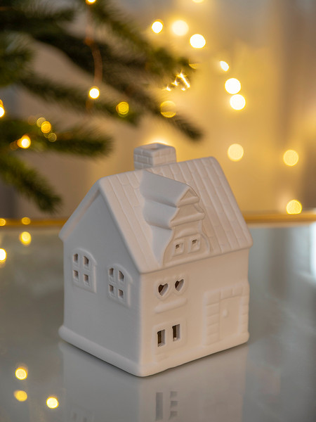 Изображение товара Ночник Лючия Фарфоровый Домик 05 / 185-05 (белый)