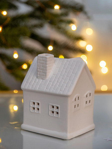 Изображение товара Ночник Лючия Фарфоровый Домик 05 / 185-05 (белый)