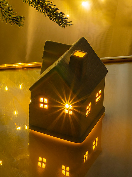 Изображение товара Ночник Лючия Фарфоровый Домик 05 / 185-05 (белый)