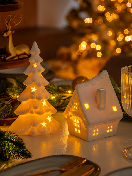 Изображение товара Ночник Лючия Зимняя Избушка 01 / 186-01 (белый)