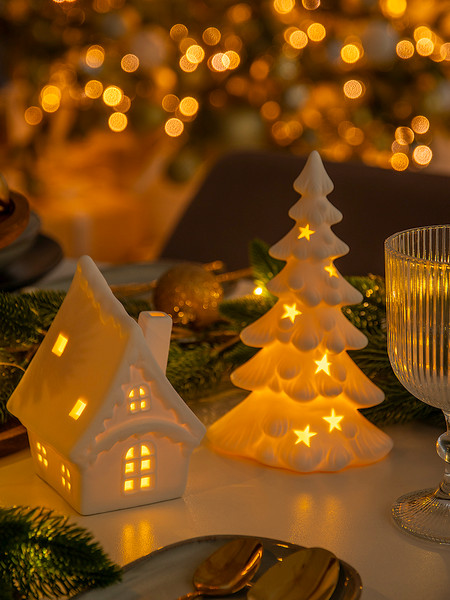 Изображение товара Ночник Лючия Зимняя Избушка 01 / 186-01 (белый)