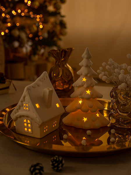 Изображение товара Ночник Лючия Зимняя Избушка 01 / 186-01 (белый)