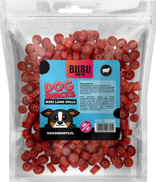 Изображение товара Лакомство для собак Bubu Pets Мини-роллы с бараниной / PS0021 (500г)