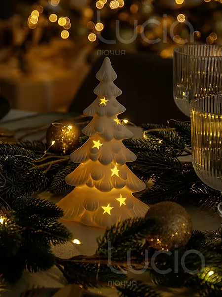 Изображение товара Ночник Лючия Раскидистая Ель / 187-33 (белый)