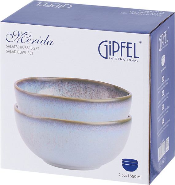 Изображение товара Набор салатников Gipfel Merida 43279 (2шт, голубой)