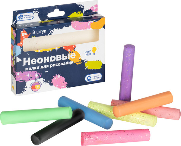 Изображение товара Набор мела канцелярского Genio Kids MLB08N