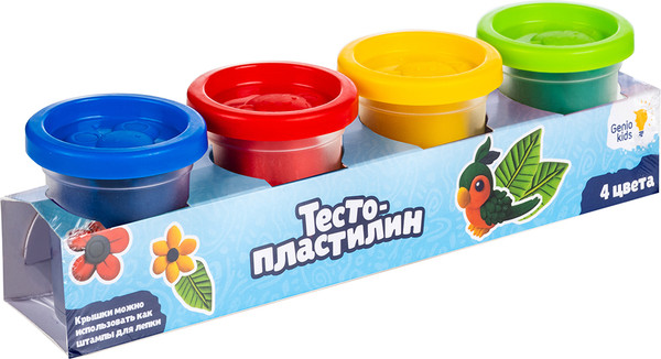 Изображение товара Пластилин Genio Kids Тесто-пластилин / TA1008B (4цв)