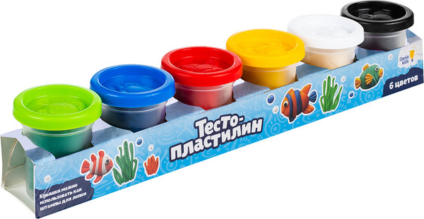 Изображение товара Пластилин Genio Kids Тесто-пластилин / TA1009B (6цв)