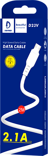 Изображение товара Кабель Denmen D23V Micro (2м, белый)