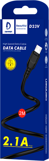 Изображение товара Кабель Denmen D23V Micro (2м, черный)