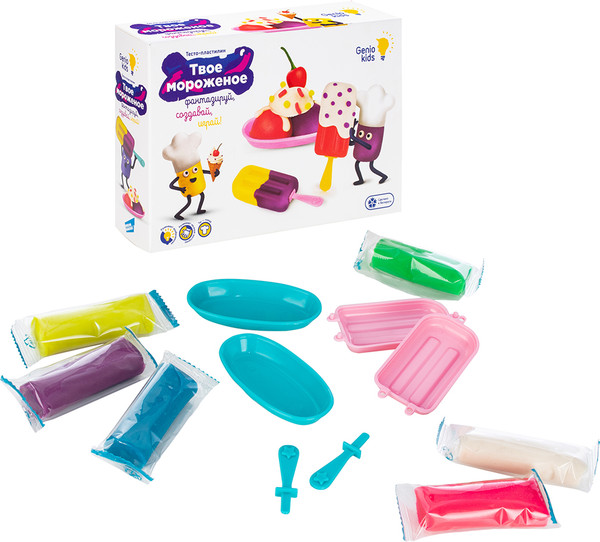 Изображение товара Набор для лепки Genio Kids Твое мороженое / TA2042