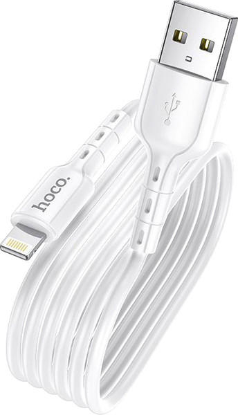 Изображение товара Кабель Hoco DU01 Lightning (1м, белый)