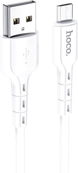 Изображение товара Кабель Hoco DU01 Micro (1м, белый)