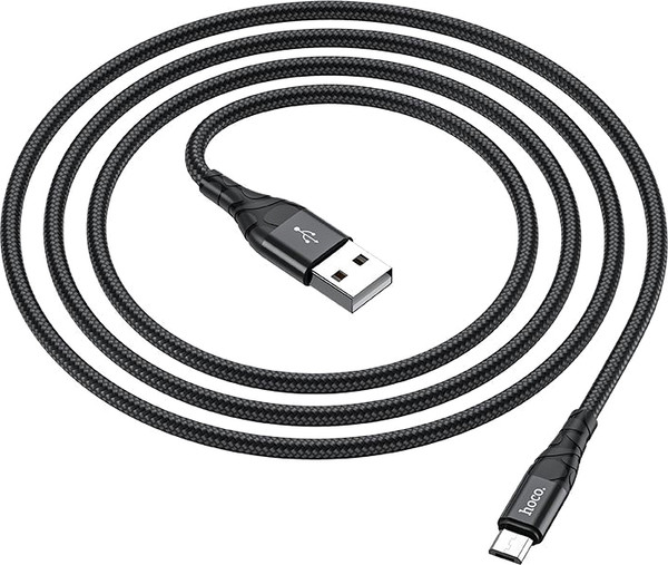 Изображение товара Кабель Hoco DU02 Micro (1м, черный)