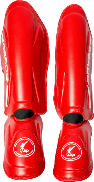 Изображение товара Защита голень-стопа для единоборств BoyBo Knock Out IK-34 (M, красный)