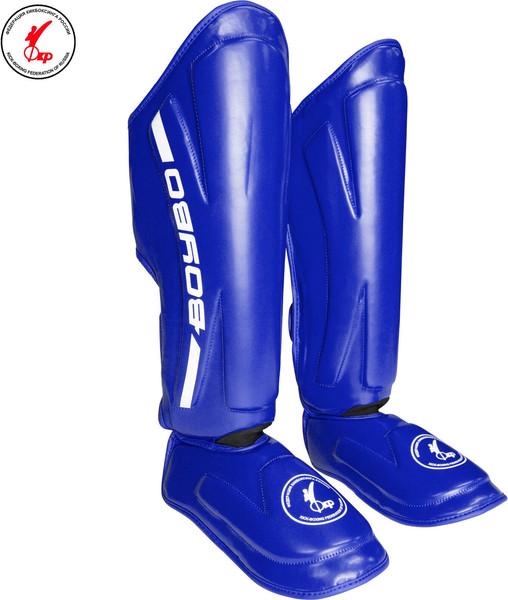 Изображение товара Защита голень-стопа для единоборств BoyBo Knock Out IK-34 (S, синий)