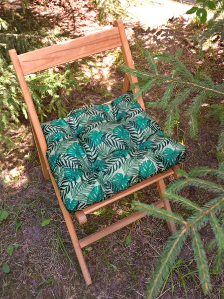 Изображение товара Подушка для садовой мебели Smart Textile Пикник 40x40 / ST4816 (поролоновая крошка, монстера)