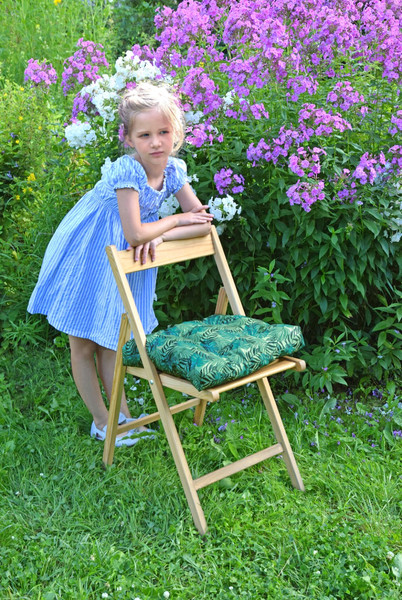 Изображение товара Подушка для садовой мебели Smart Textile Пикник 40x40 / ST4816 (поролоновая крошка, монстера)