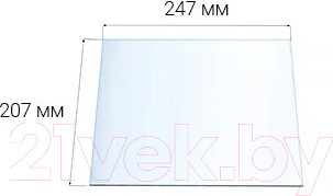 Изображение товара Стекло для печной двери Везувий 270