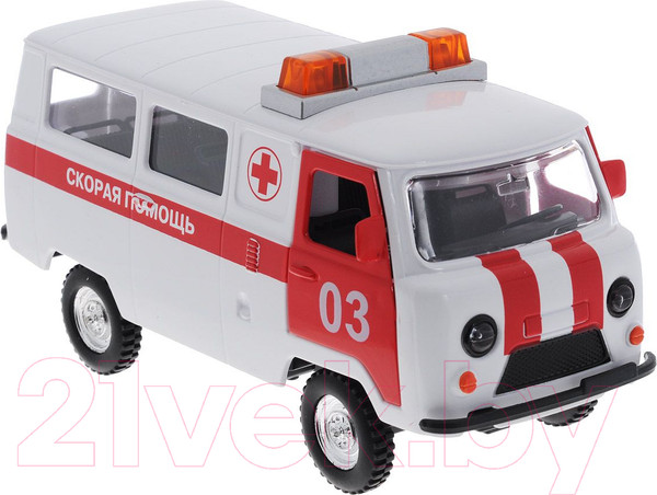 Изображение товара Автомобиль игрушечный Технопарк Скорая помощь УАЗ 452 / CT12-427-1