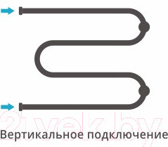 Изображение товара Полотенцесушитель водяной Сунержа М-образный + 50x65 / 00-4007-5065