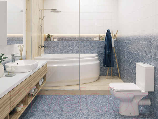 Изображение товара Плитка Cersanit Hammam HAG051D Рельеф (200x440, белый)