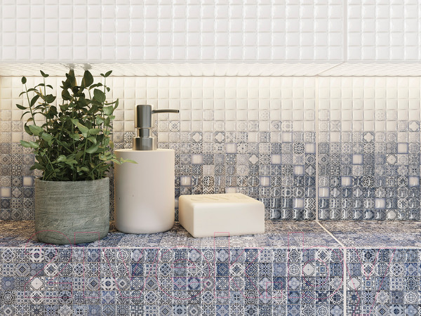 Изображение товара Плитка Cersanit Hammam HAG051D Рельеф (200x440, белый)