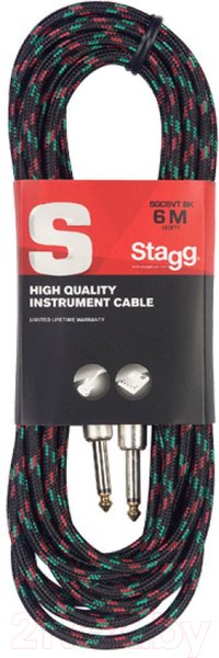 Изображение товара Кабель гитарный Stagg SGC6VT BK
