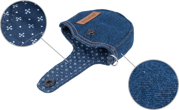 Изображение товара Поводок-рулетка Ami Play Infini в чехле (S, темно-синий)