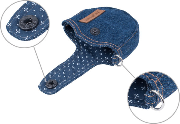 Изображение товара Поводок-рулетка Ami Play Infini в чехле (S, темно-синий)