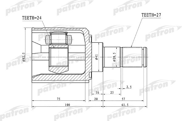 Изображение товара ШРУС Patron PCV1105
