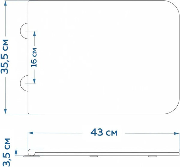Изображение товара Сиденье для унитаза Teymi S40309