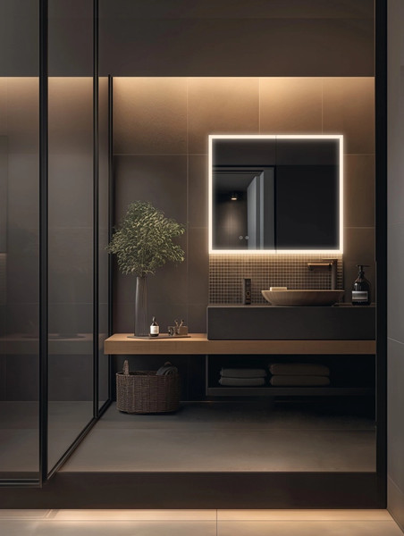 Изображение товара Шкаф с зеркалом для ванной Aquatek AQ7103B-MLC