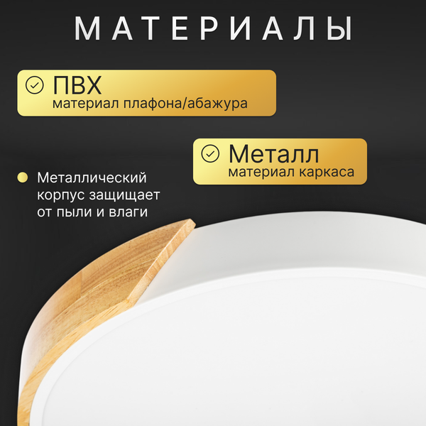 Изображение товара Потолочный светильник Sundays Home 240924-19 / 5825 (белый/светлое дерево)