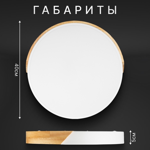 Изображение товара Потолочный светильник Sundays Home 240924-19 / 5825 (белый/светлое дерево)