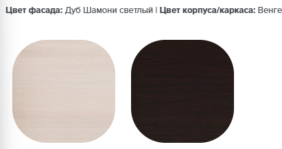 Изображение товара Шкаф Евва Престиж Без зеркал / ПР-4D2Z3S (венге/дуб шамони светлый)