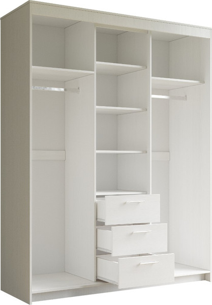 Изображение товара Шкаф Евва Престиж без зеркал ПР-4D2Z3S (бодега белый)