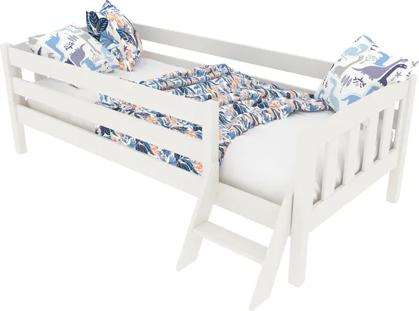 Кровать-тахта ФанДОК 160x80 Ф-141.01 (белая эмаль)