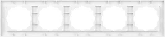 Изображение товара Рамка для выключателей и розеток INTRO Accent 6-505-01 / Б0063775 (белый)