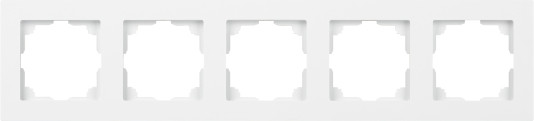 Изображение товара Рамка для выключателей и розеток INTRO Accent 6-505-01 / Б0063775 (белый)